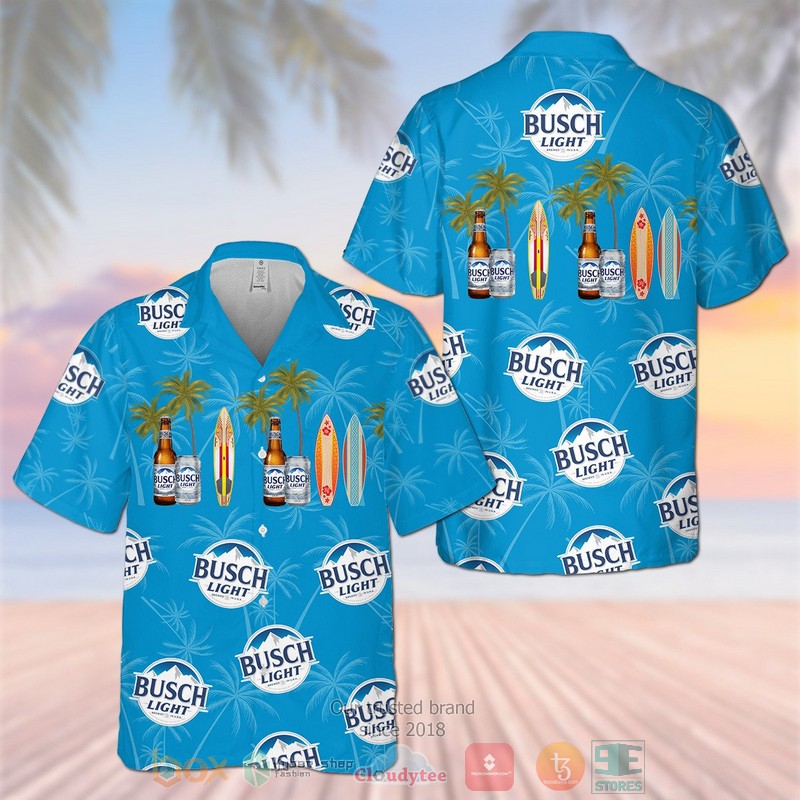 NEW Busch Light Hawaiian Shirt