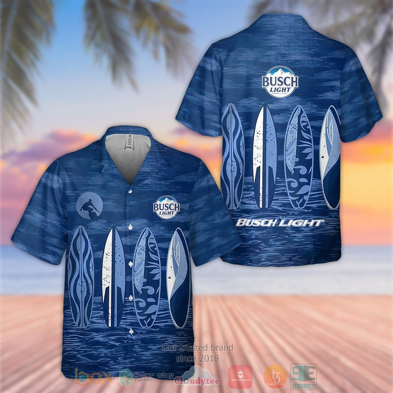 NEW Busch Light surfboard Hawaiian Shirt