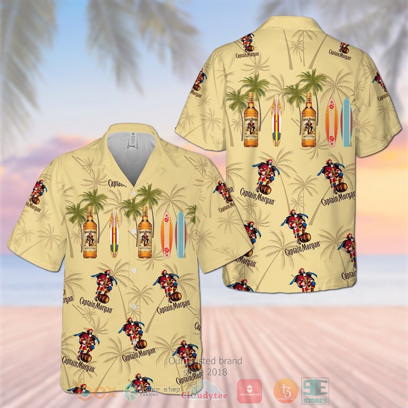 NEW Captain Morgan Hawaiian Shirt