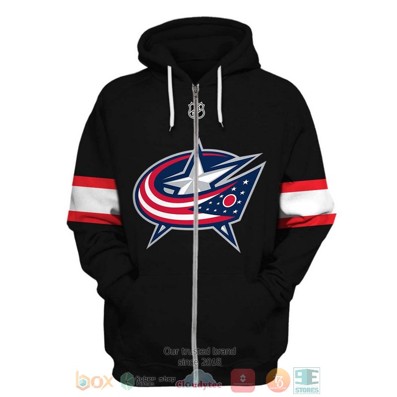 NEW Columbus Blue Jackets NHL black 3D shirt, hoodie