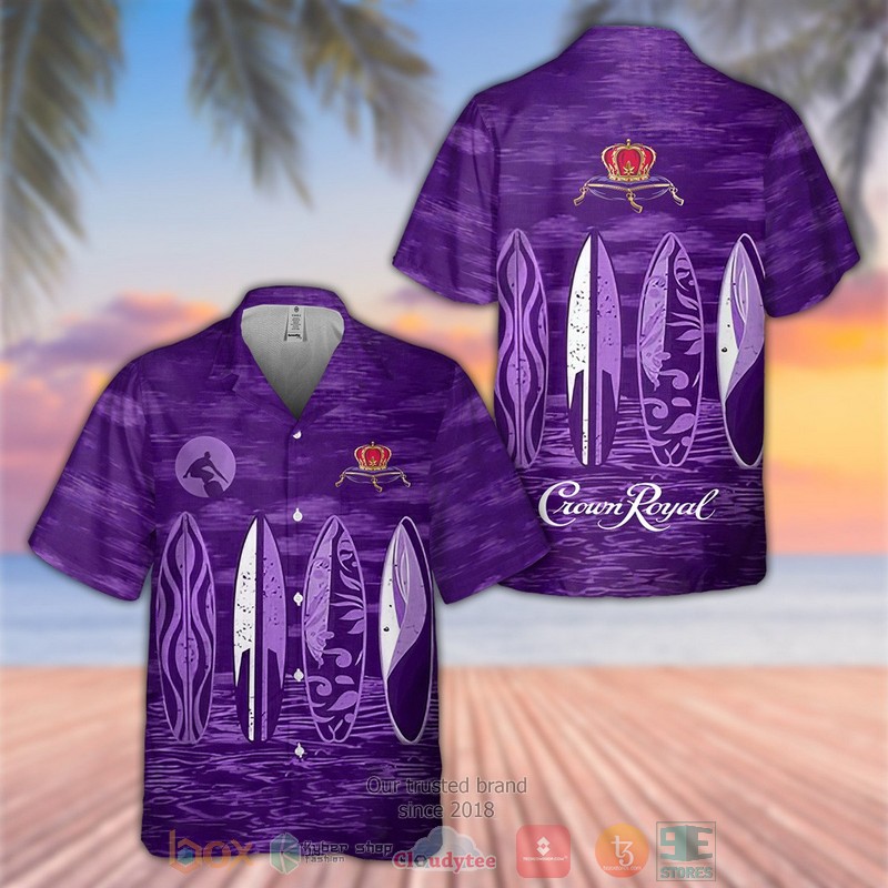 NEW Crown Royal purple Hawaiian Shirt