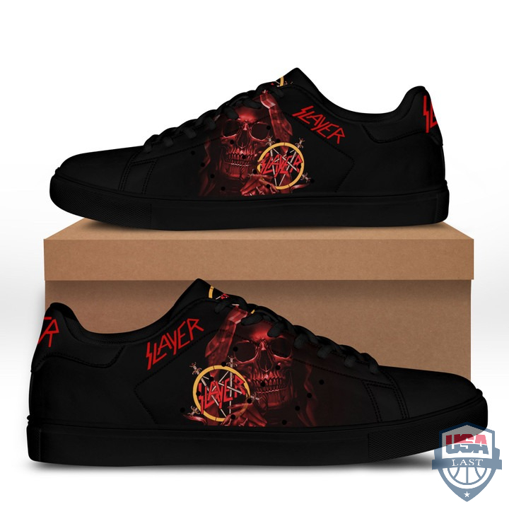 Slayer Red Skull Stan Smith Low Top Shoes