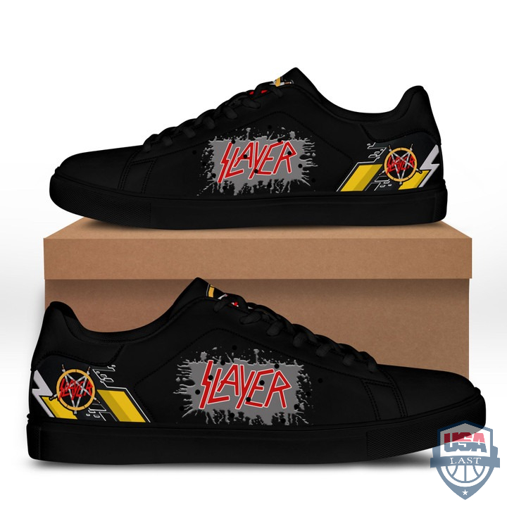 Slayer Yellow Line Stan Smith Shoes