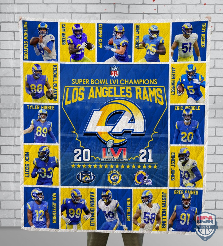 FWlMYzrO-T160222-132xxxLos-Angeles-Rams-Team-Players-2021-Super-Bowl-LVI-Champions-Quilt-Blanket-1.jpg