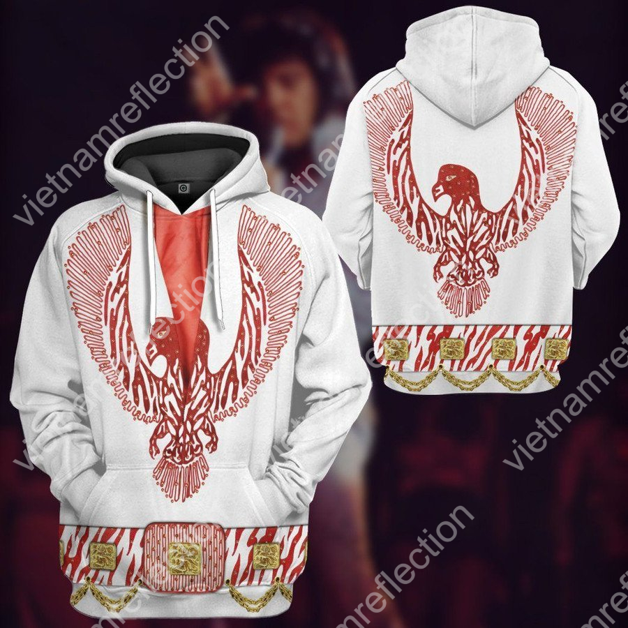 Elvis Presley Red Phoenix Jumpsuit 3d hoodie t-shirt apparel