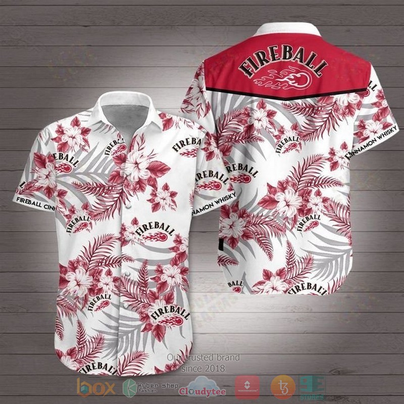 NEW Fireball tropical plant Hawaiian Shirt