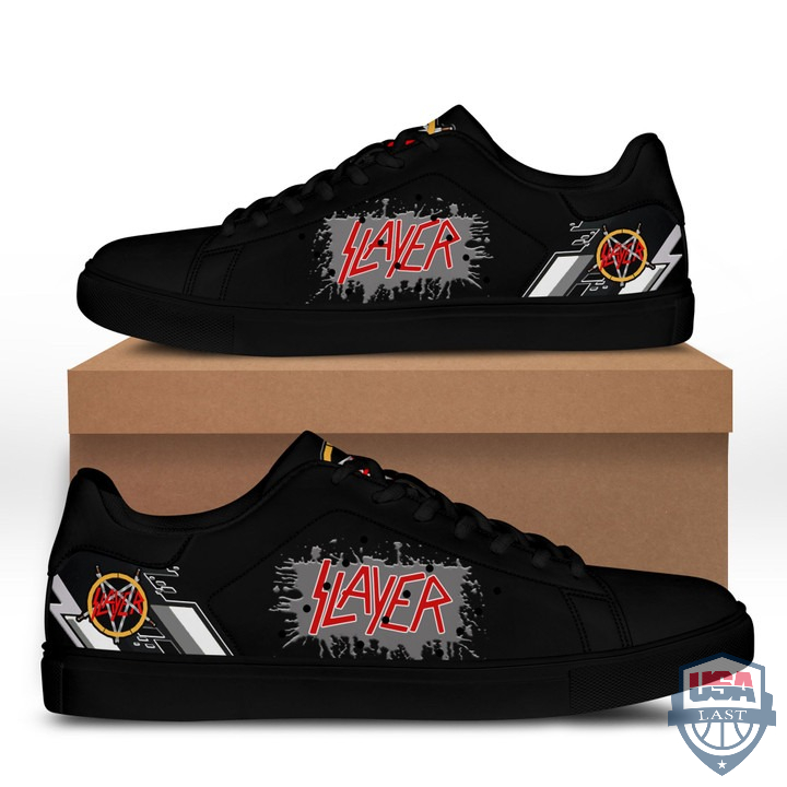 Slayer White Line Stan Smith Shoes