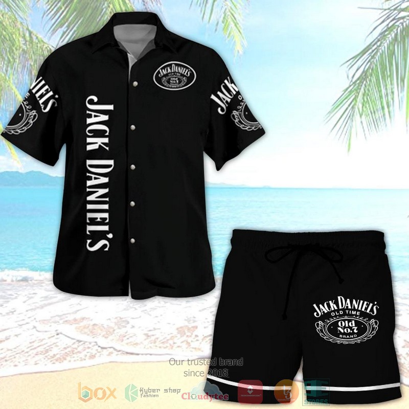 NEW Jack Daniel’s Old No 7 Tennessee Whiskey Hawaiian Shirt, shorts