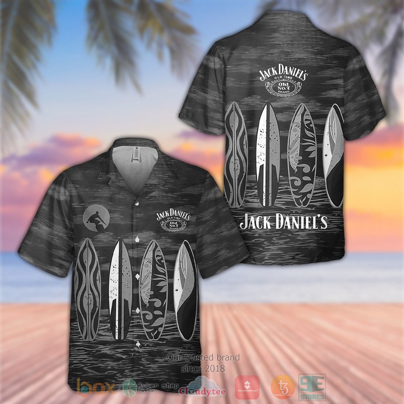 NEW Jack Daniel’s Old No 7 Tennessee Whiskey surfboard Hawaiian Shirt