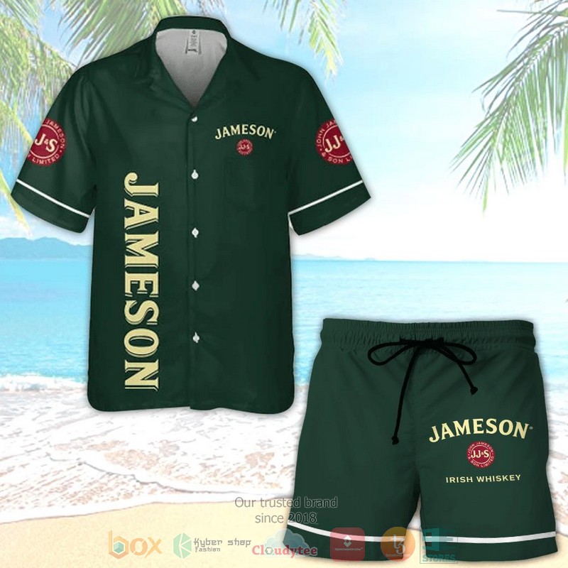 NEW Jameson Irish Whiskey Hawaiian Shirt, shorts