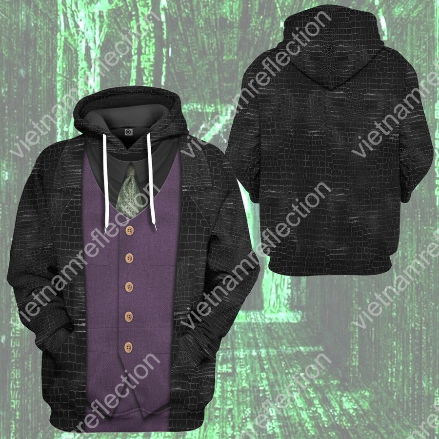 The Matrix Morpheus costume 3d hoodie t-shirt apparel