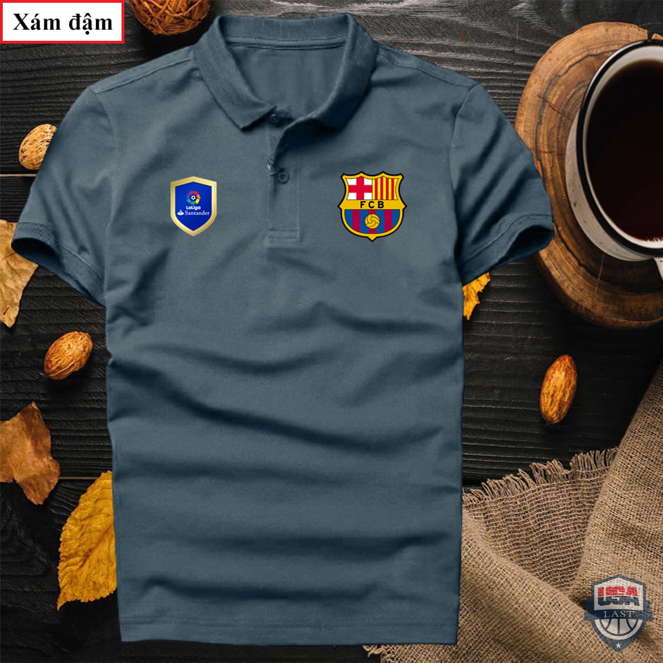Barcelona Football Club Dark Grey Polo Shirt