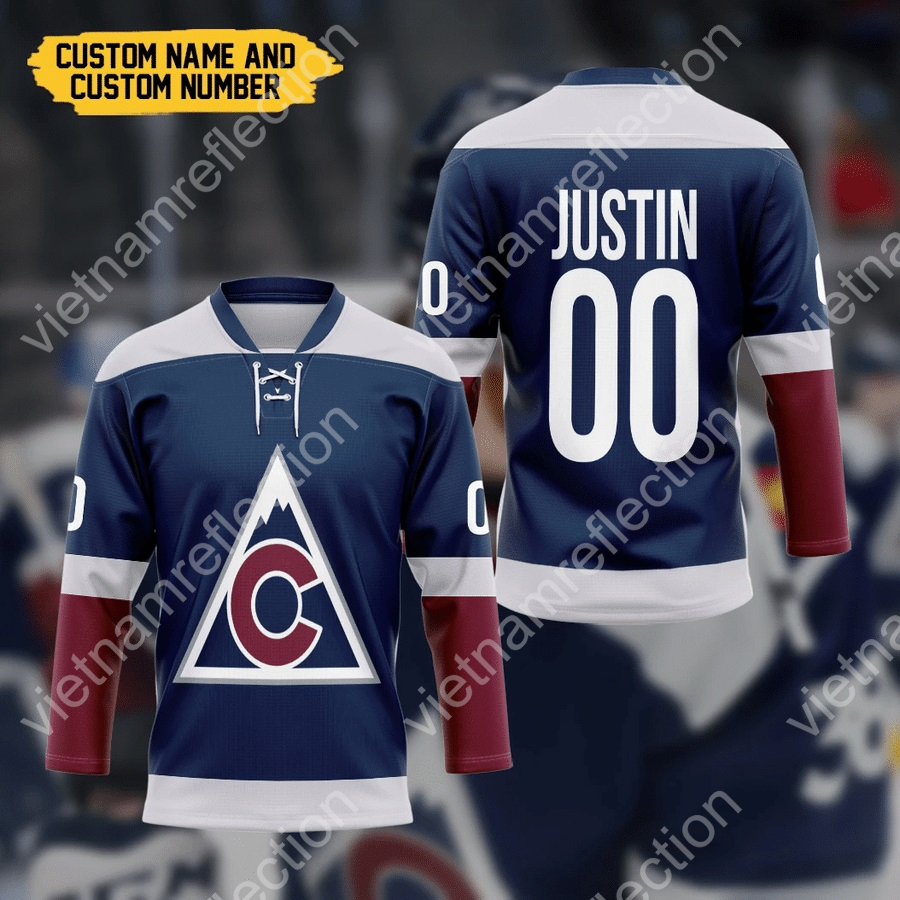 Personalized Colorado Avalanche NHL hockey jersey