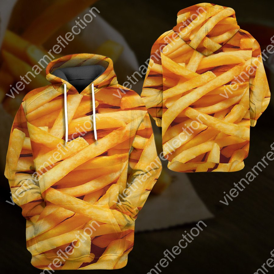 French fries cosplay 3d hoodie t-shirt apparel