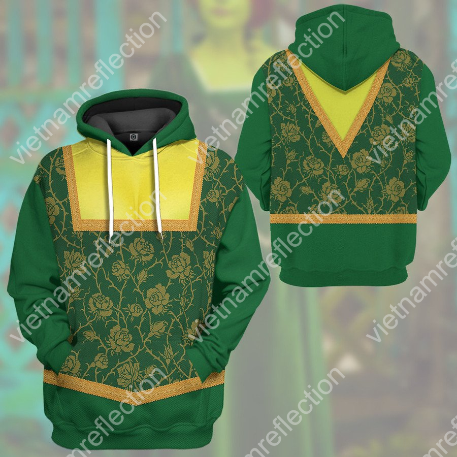 Shrek Princess Fiona cosplay 3d hoodie t-shirt apparel