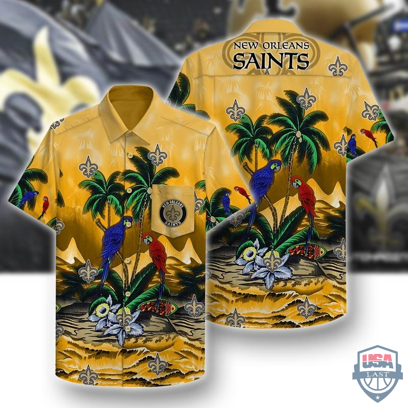 New Orleans Saints Parrots Hawaiian Shirt