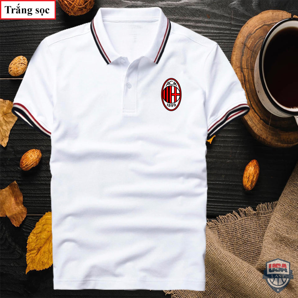 AC Milan 1899 Football Club White Polo Shirt