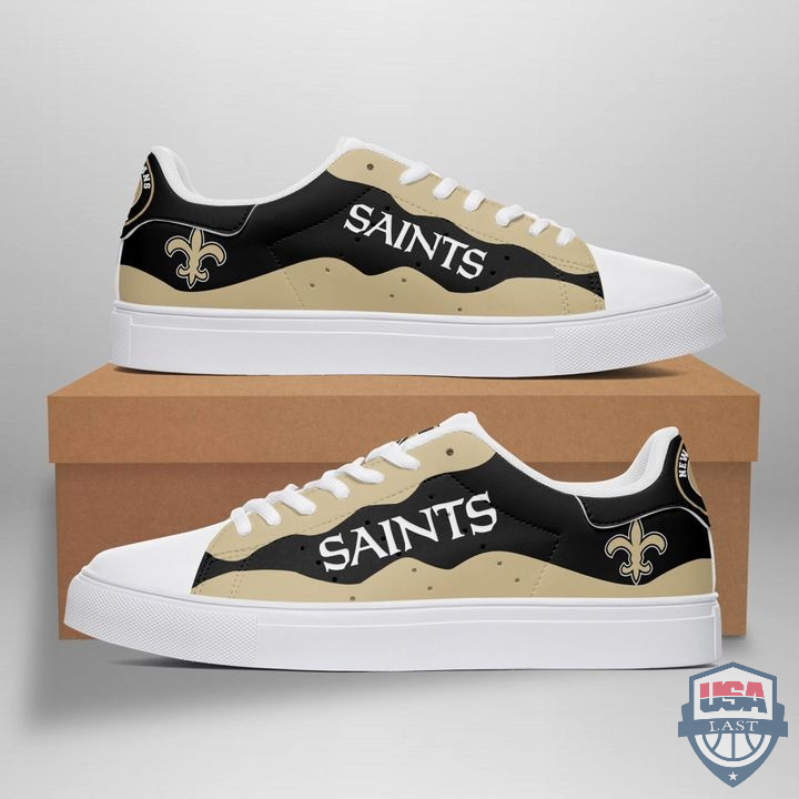 Awesome New Orleans Saints Stan Smith Shoes NFL Sneakers