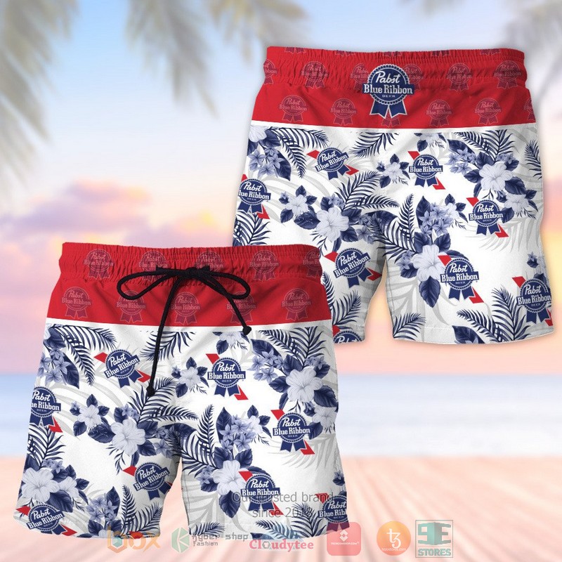 NEW Pabst Blue Ribbon beach shorts