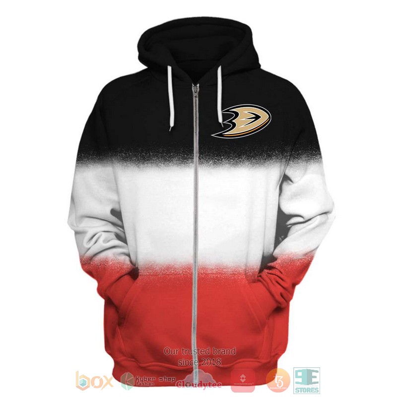 NEW Anaheim Ducks NHL black white red Personalized 3D shirt, hoodie