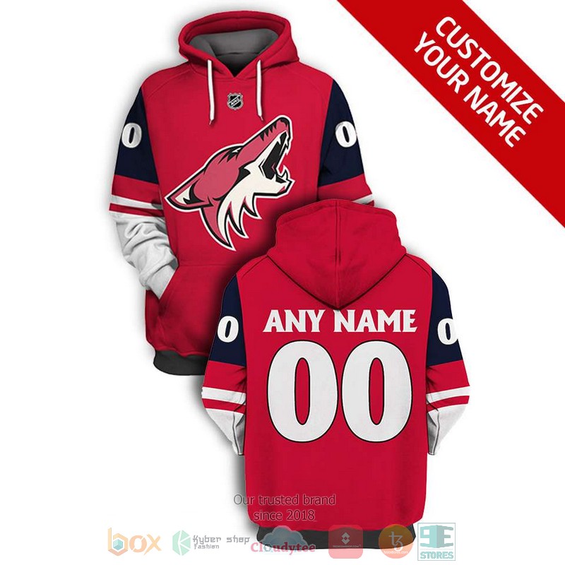 NEW Arizona Coyotes NHL red blue Personalized 3D shirt, hoodie