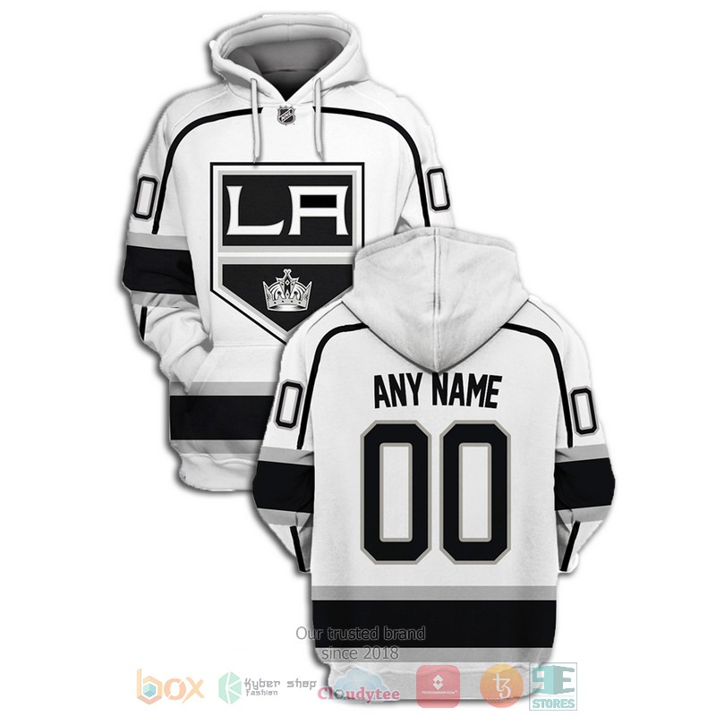 NEW Los Angeles Kings NHL Personalized white black 3D shirt, hoodie