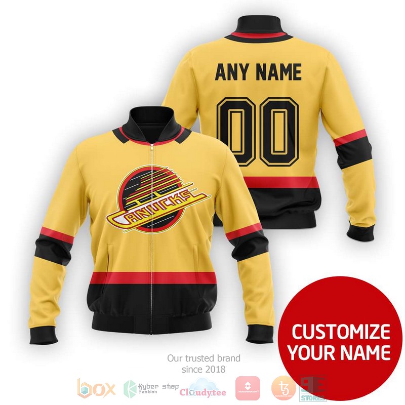 NEW Vancouver Canucks NHL Personalized bomber jacket