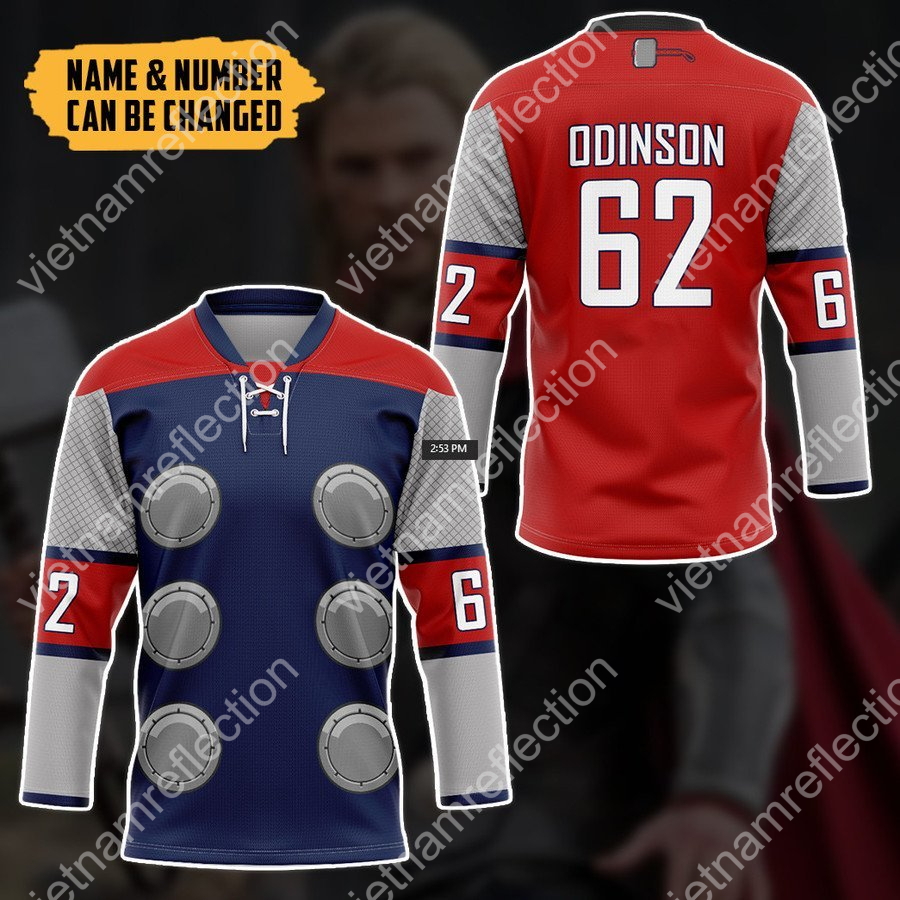 Personalized Thor hockey jersey