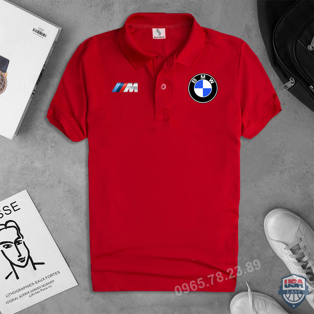 BMW Red 3D Polo Shirt