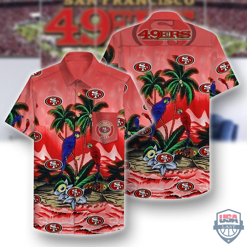 San Francisco 49ers Parrots Hawaiian Shirt