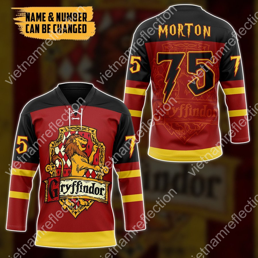 Personalized Harry Potter Gryffindor hockey jersey