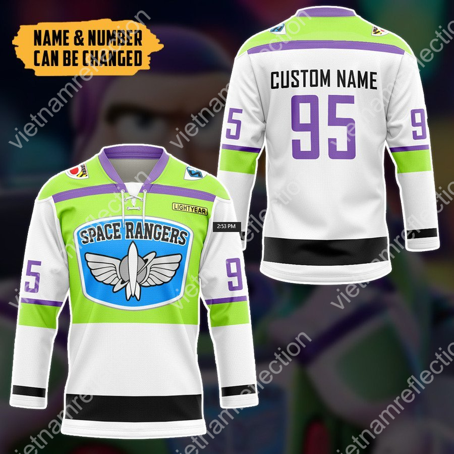 Personalized Buzz Lightyear hockey jersey