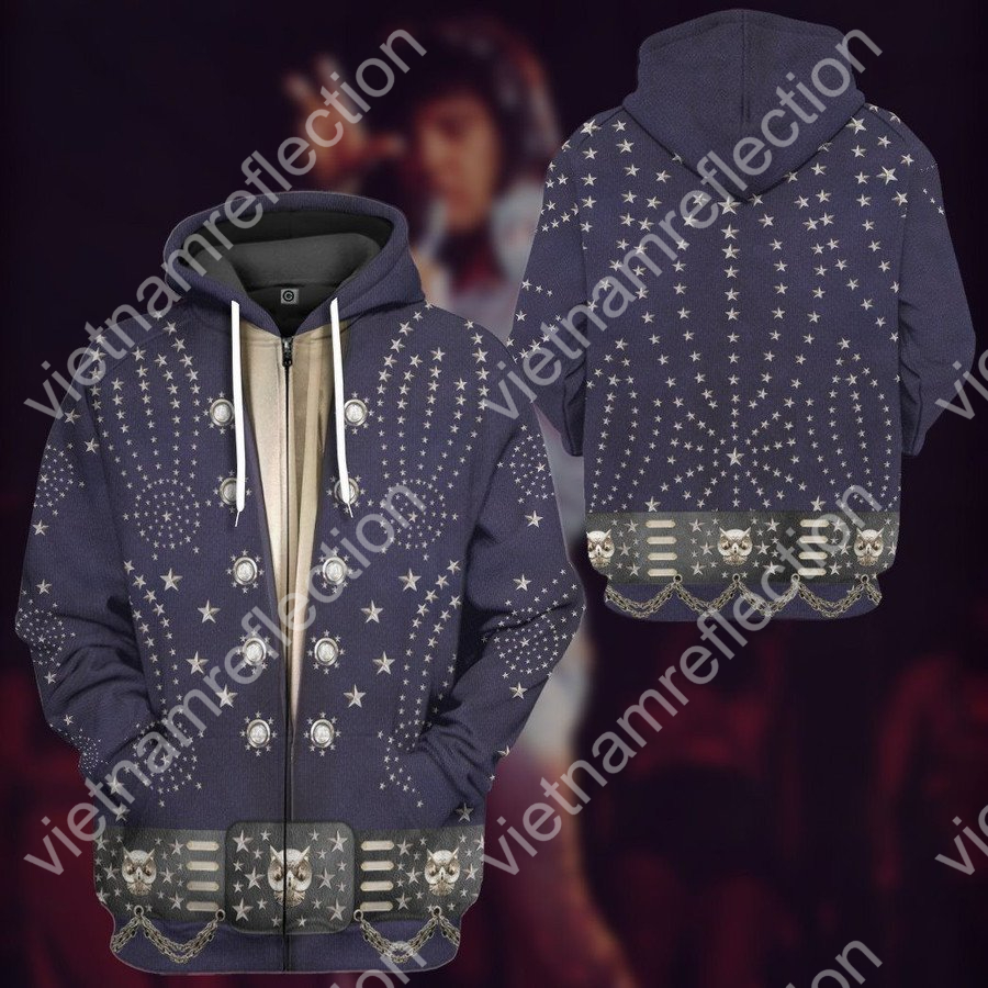 Elvis Presley Owl Jumpsuit 3d hoodie t-shirt apparel