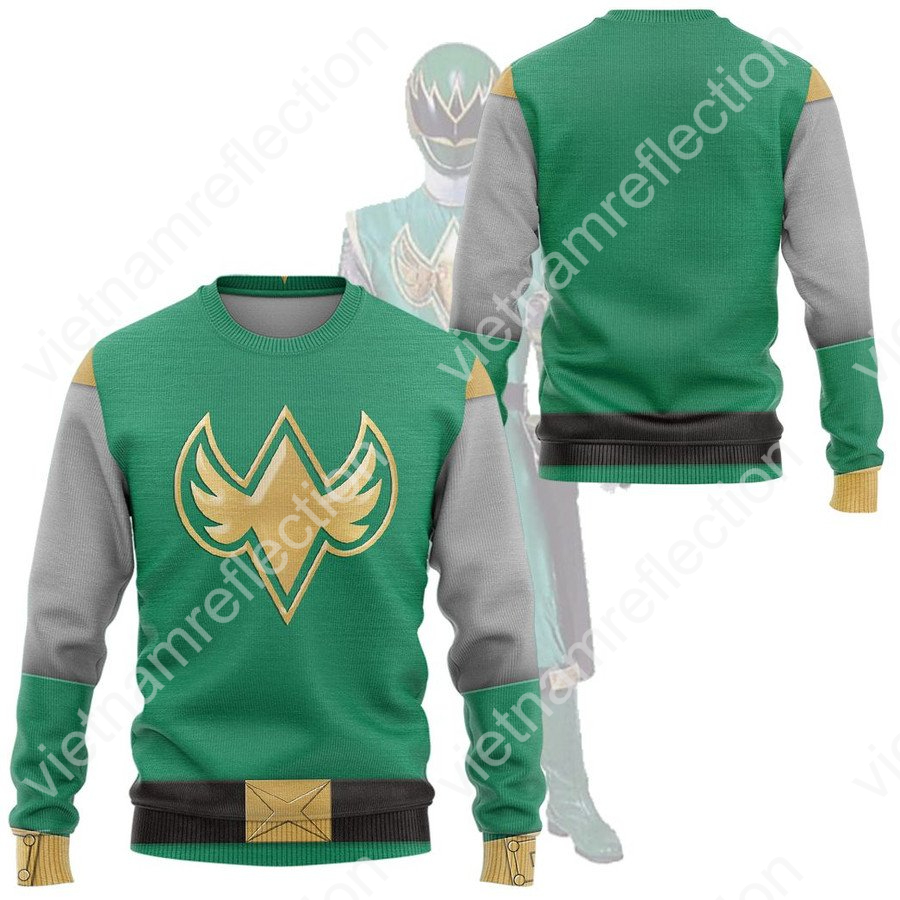 The Green Samurai Rangers Ninja Storm 3d hoodie t-shirt apparel