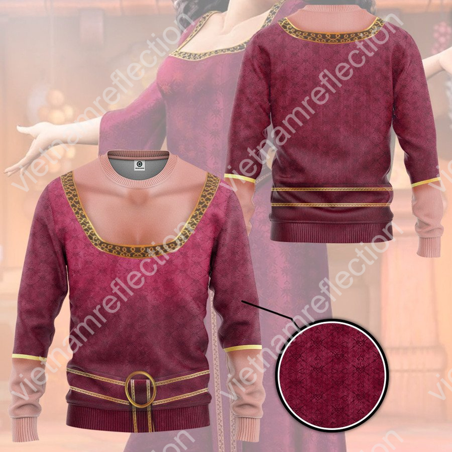 Tangled Mother Gothel 3d hoodie t-shirt apparel