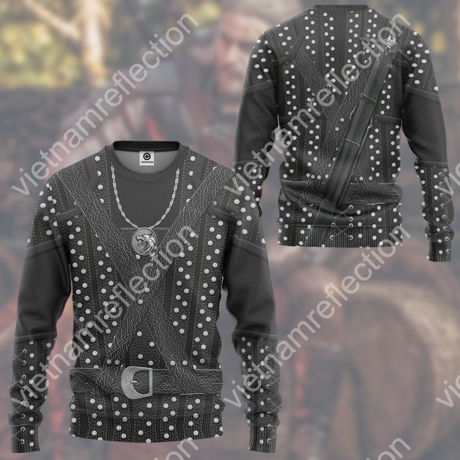 The Witcher Geralt cosplay 3d hoodie t-shirt apparel