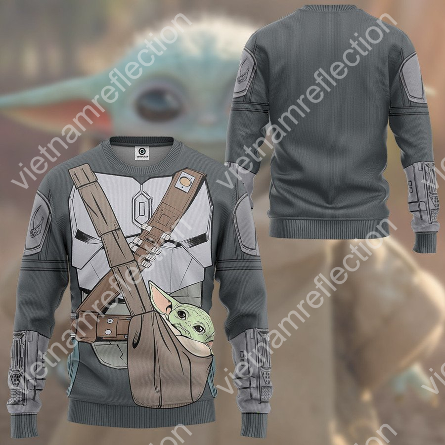 Star Wars Mandalorian Child Baby Yoda 3d hoodie t-shirt apparel