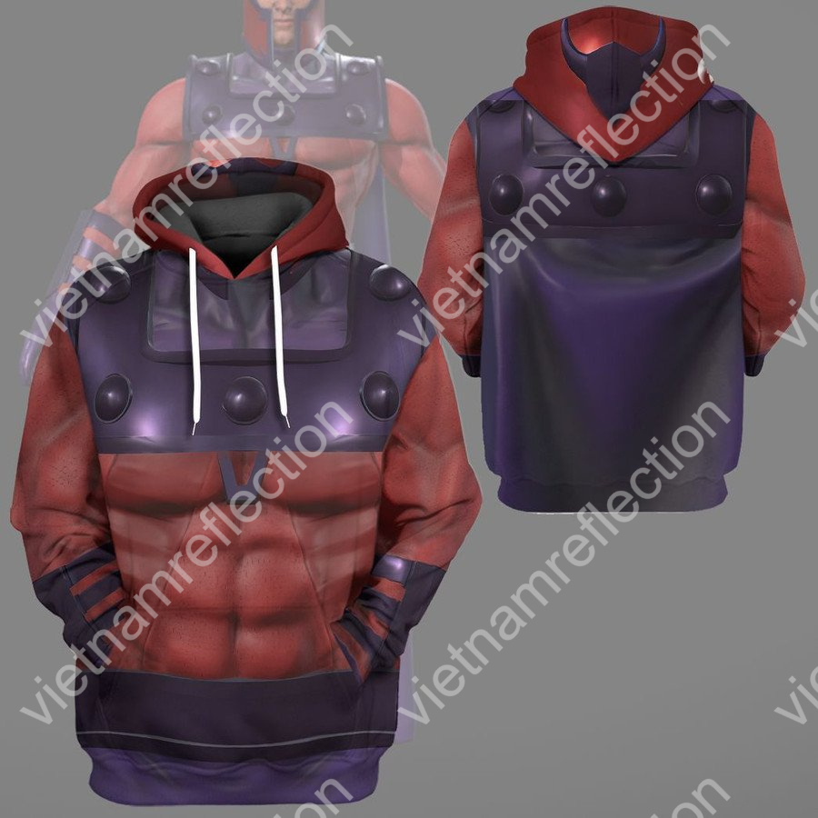 X-men Magneto cosplay 3d hoodie t-shirt apparel