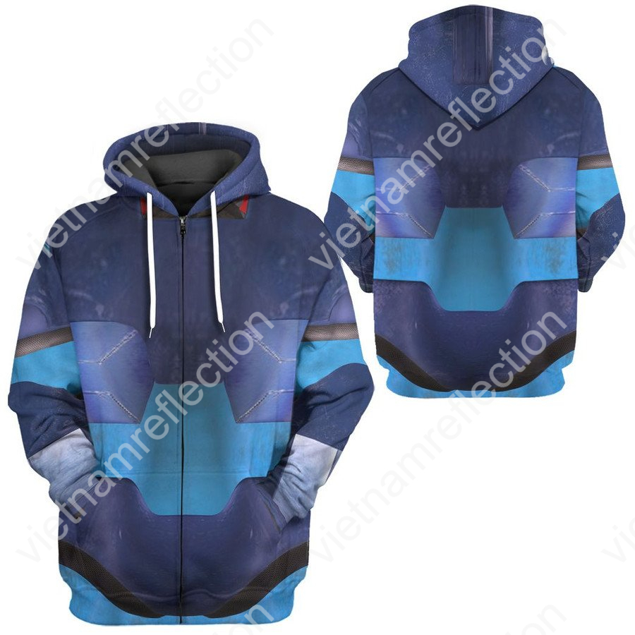 Mega Man cosplay 3d hoodie t-shirt apparel