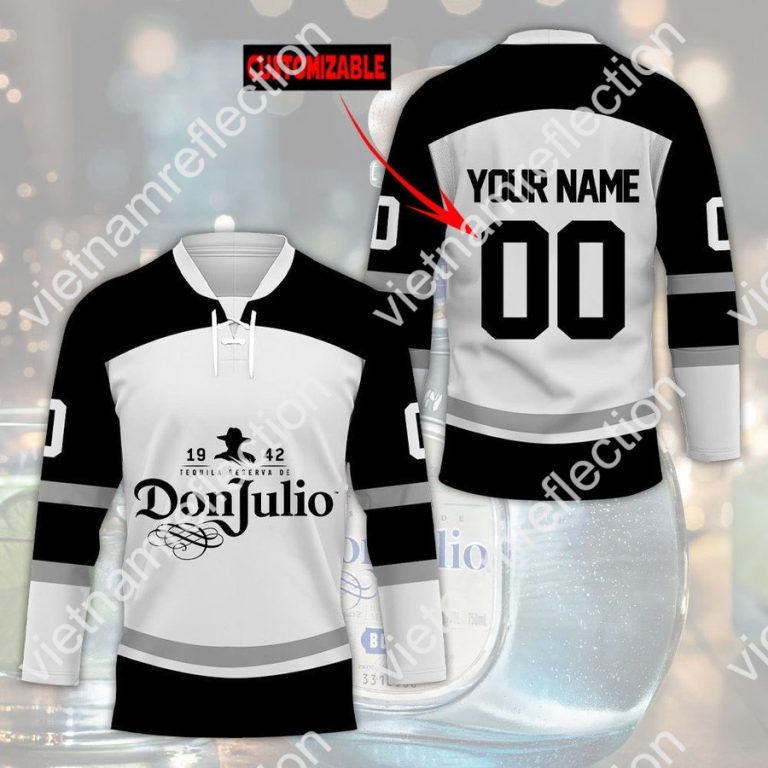 Don Julio 1942 whisky custom name and number hockey jersey