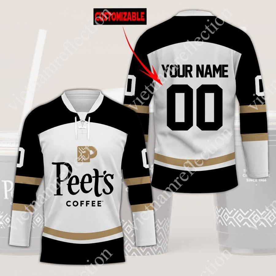 Personalized Peet's Coffee hockey jersey