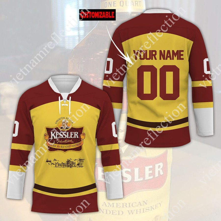 Personalized Kessler whisky hockey jersey