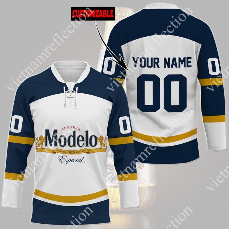 Personalized Modelo Especial beer hockey jersey