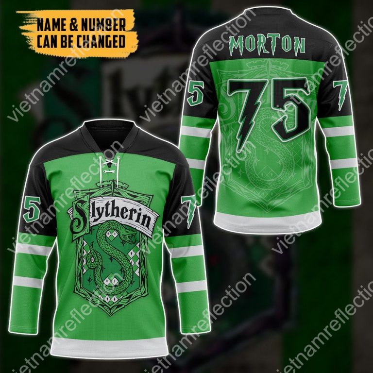 Personalized Harry Potter Slytherin hockey jersey