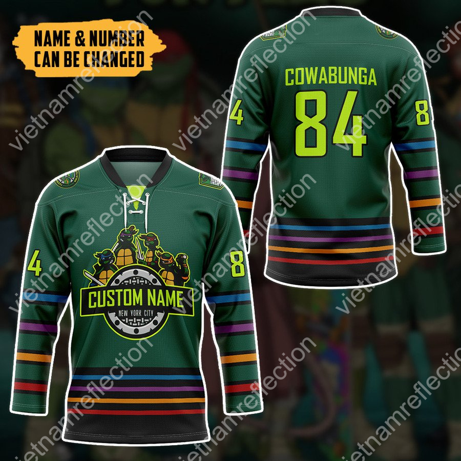 Personalized TMNT New York City hockey jersey