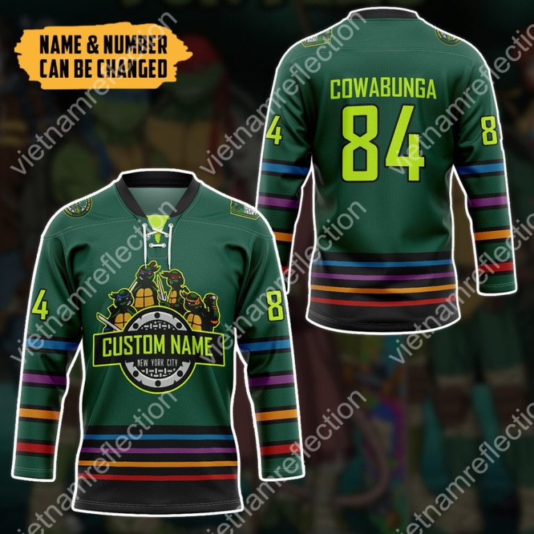 Personalized TMNT New York City hockey jersey