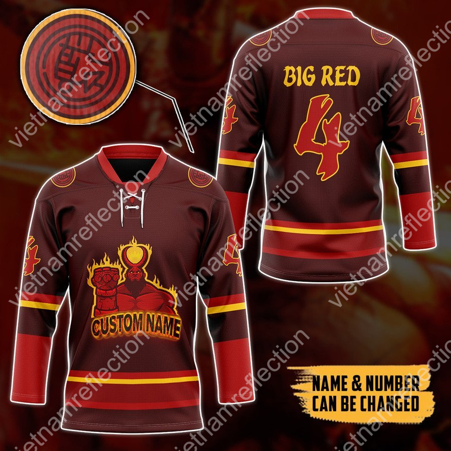 Personalized Hell Boy hockey jersey