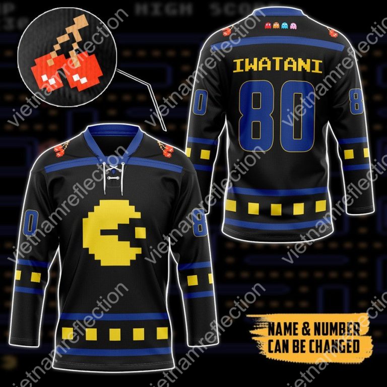 Personalized Pac Man hockey jersey