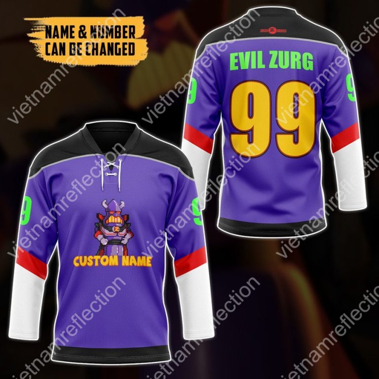 Personalized Emperor Zurg Toy Story hockey jersey