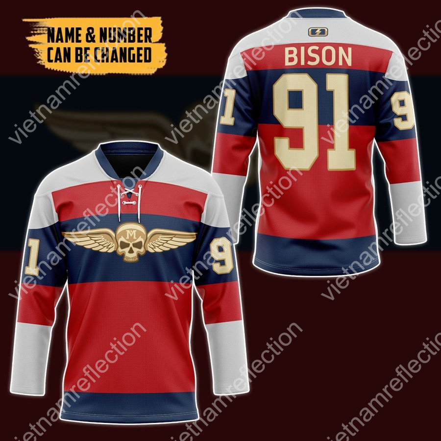 Personalized Street Fighter Bison hockey jersey